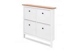 Тумба 04 Кантри массив сосны (HEMNES) белый/браун
