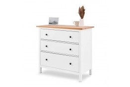 Комод 03 Кантри массив сосны (HEMNES) белый лак/браун