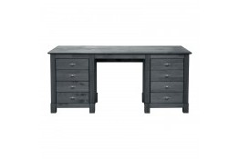 Стол письменный 08 Рауна массив сосны (графит)