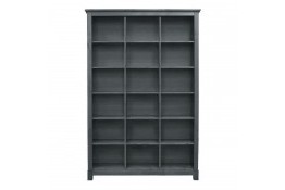 Стеллаж для книг Рауна 30 из массива сосны (графит)