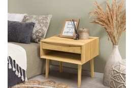 Тумба прикроватная из массива дуба СКАНДИ 2