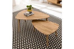 Стол журнальный СКАНДИ 900х600 из массива дуба