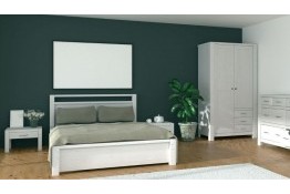 Кровать односпальная Фьорд 140x200 (белый воск)