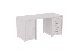 Стол письменный двухтумбовый Фьорд массив сосны (белый воск)