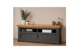 Тумба ТВ 02 Антарес массив сосны (графит/бейц-масло)