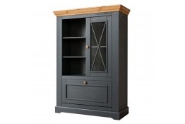 Тумба 101 Антрацит массив сосны (графит/бейц-масло)