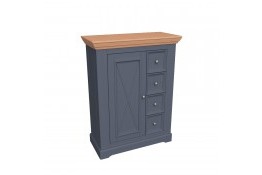 Тумба 104 Антарес массив сосны (графит/бейц-масло)