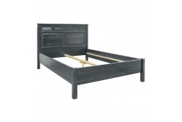 Кровать 160 Н Рауна из массива сосны (графит)