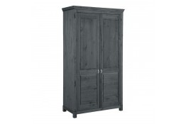 Шкаф для одежды 20 Рауна из массива сосны (графит)