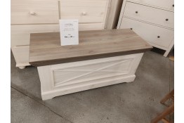 Сундук Форест массив сосны (белый воск/антрацит) с выставки