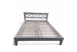 Кровать 160 Форест из массива сосны (белый воск)