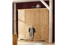 Шкаф для одежды 44 из массива сосны (бейц/масло)