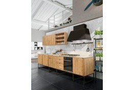 Кухня лофт из массива дуба под заказ