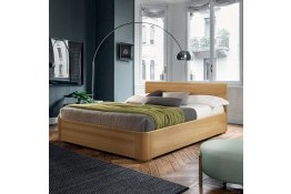 Кровать LAUSANNE 120/200 из массива дуба с нишей