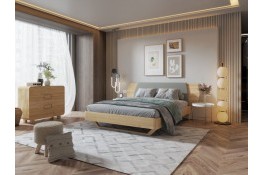Кровать DEO 180/200 из массива дуба без тумб