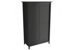 Шкаф для одежды 20SW Кантри массив сосны (HEMNES) блэк