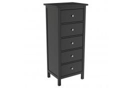 Комод Кантри 05 массив сосны (HEMNES) (черный)