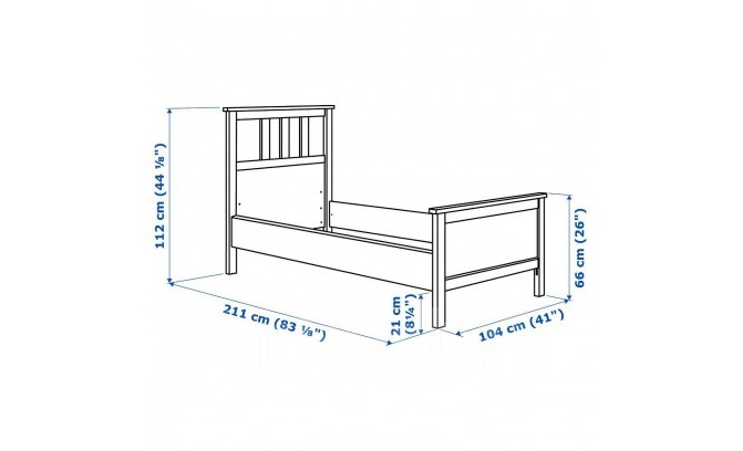 Кровать 90 Кантри массив сосны (HEMNES)