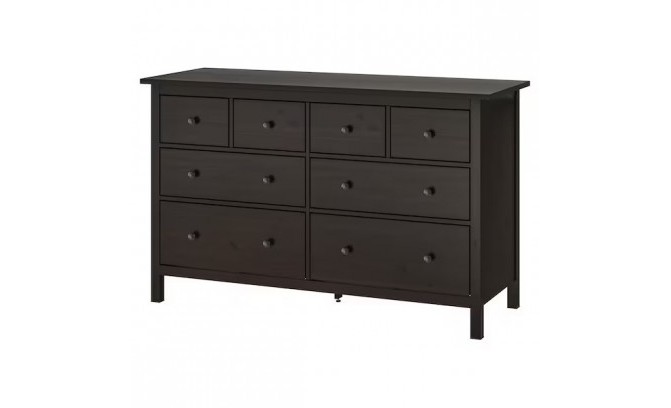 Комод Кантри 08 массив сосны (HEMNES) (черный)