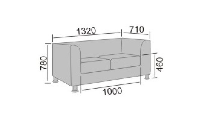 Диван офисный Форли-2