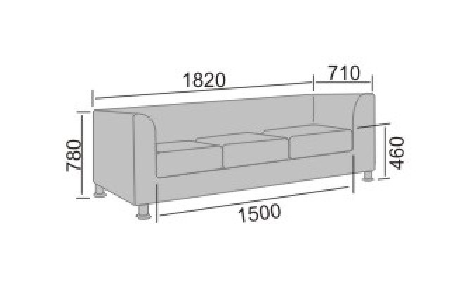 Диван офисный Форли-3