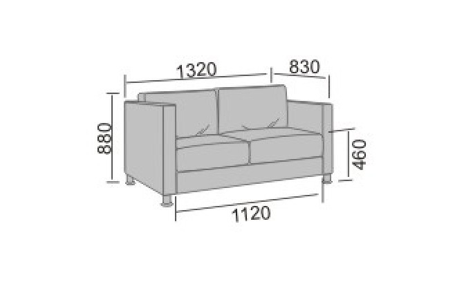 Диван офисный Дельта-2