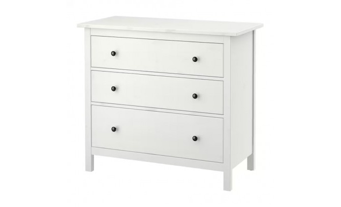 Комод 03 Кантри массив сосны (HEMNES) белый лак