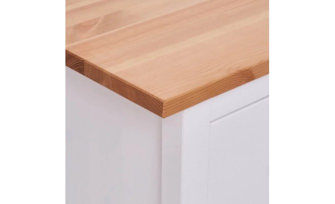 Комод 03 Кантри массив сосны (HEMNES) белый лак/браун