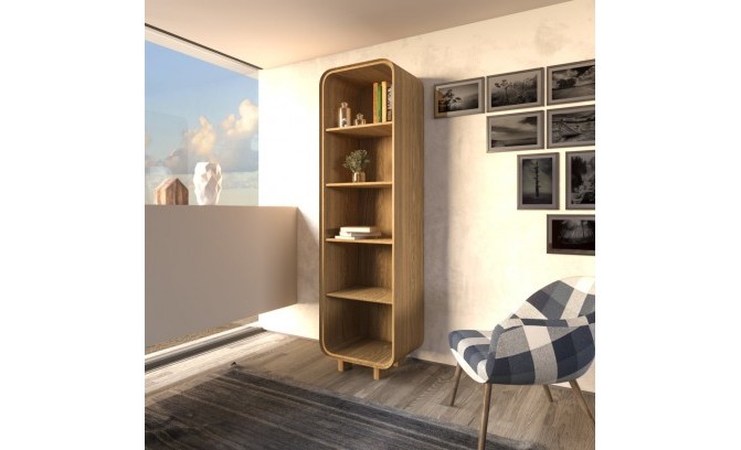 Стеллаж из массива дуба DEO 1