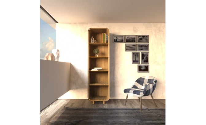 Стеллаж из массива дуба DEO 1