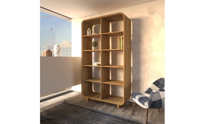 Стеллаж из массива дуба DEO 2.1