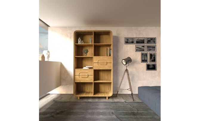 Стеллаж из массива дуба DEO 4