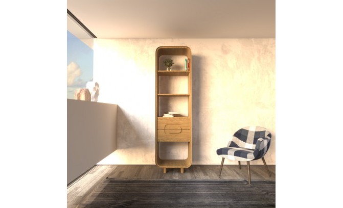 Стеллаж из массива дуба DEO 3.1