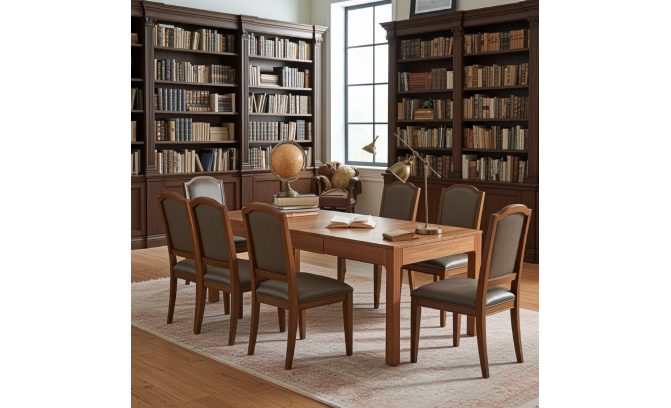 Стол журнальный раздвижной Антарес Р (массив дуба)