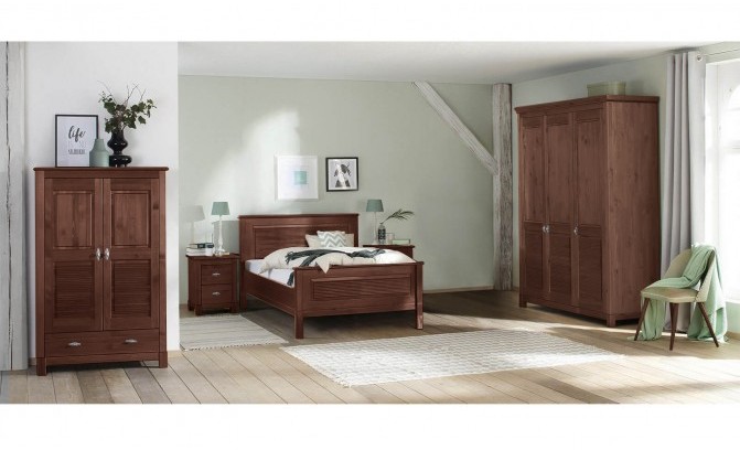 Кровать 160 Н Рауна из массива сосны (терра)