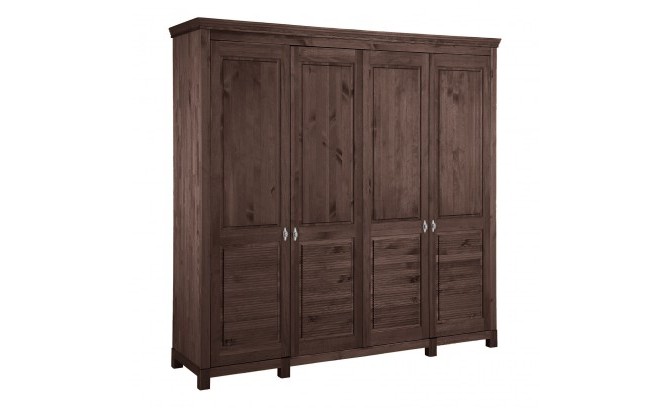 Шкаф для одежды 40 Рауна из массива сосны (терра)