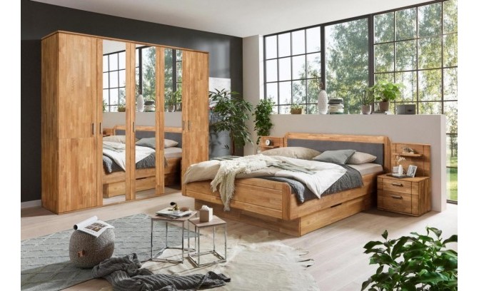 Кровать ELSA 200/200 из массива дуба