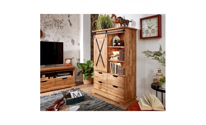 Шкаф комбинированный из массива дуба RAILWAY 1