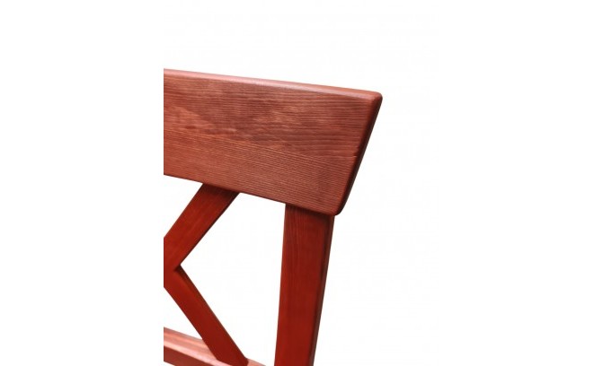 Дизайнерский стул Форест из массива сосны (красное дерево)
