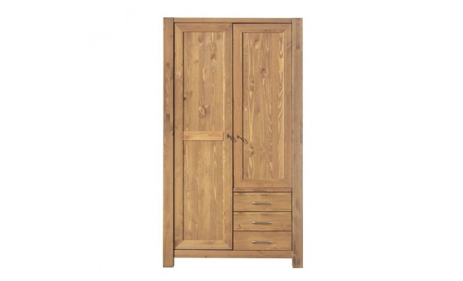 Шкаф для одежды Фьорд 113 массив сосны (бейц масло)