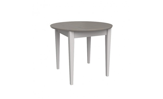 Стол раздвижной 90 Форест массив сосны (белый воск/антрацит)