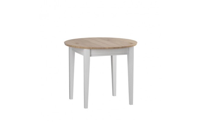 Стол раздвижной 90 Форест массив сосны (белый воск/антрацит)