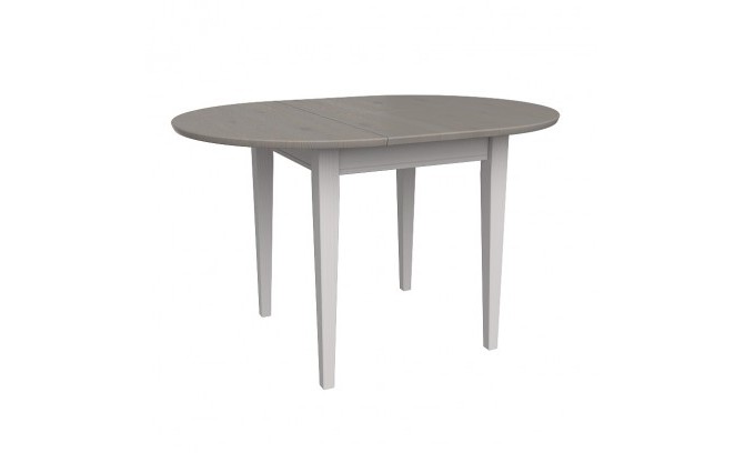 Стол раздвижной 90 Форест массив сосны (белый воск/антрацит)