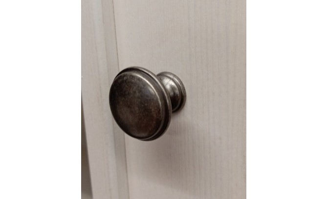 Шкаф для одежды 12 Форест массив сосны (белый воск/антрацит)