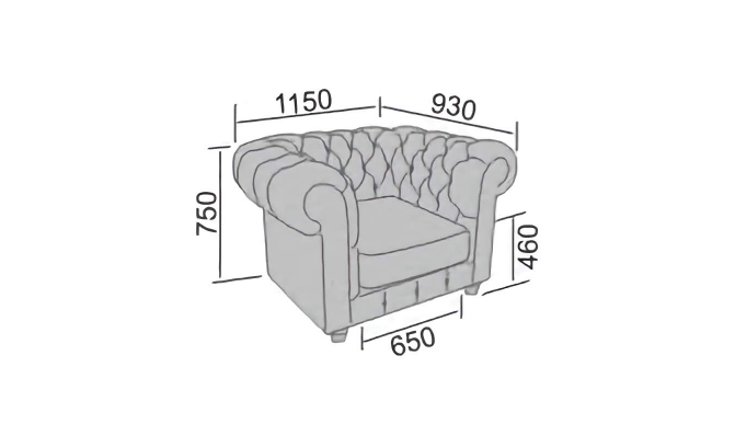 Диван офисный Честер 1
