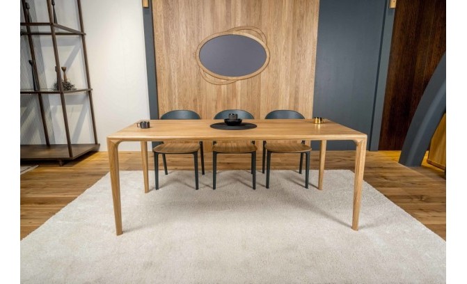 Стол обеденный из массива дуба "Grace" 2000х800 цельноламельный