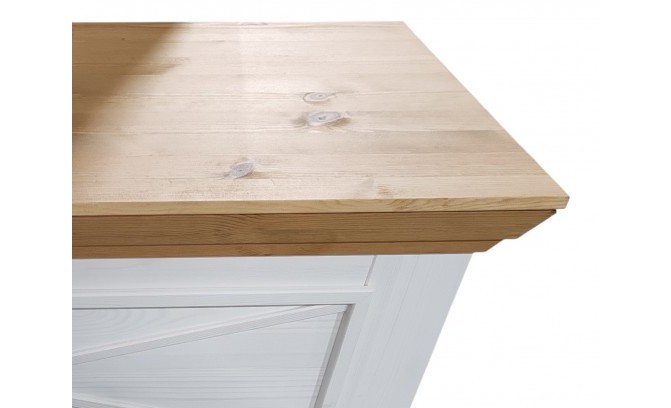 Тумба 202 Форест массив сосны (белый воск/бейц-масло)