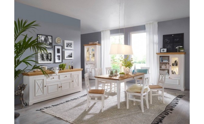 Стул Форест массив сосны (белый воск/антик)