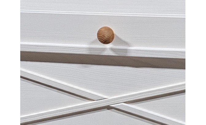 Тумба 222 Форест массив сосны(белый воск/бейц-масло)