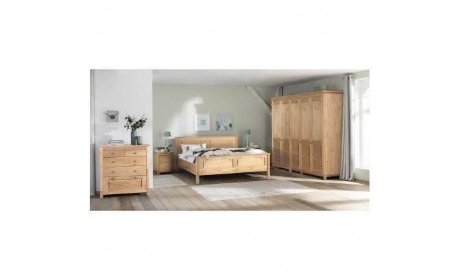 Шкаф для одежды 50 Рауна из массива сосны (бейц-масло)